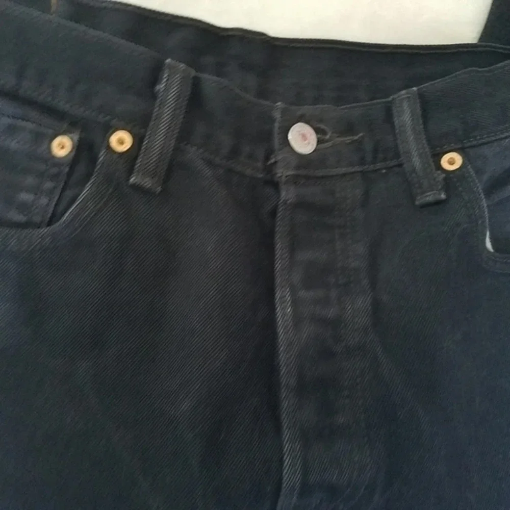 Black Levi's 501‎ Button Fly Jeans 100% Cotton